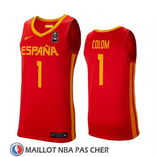 Maillot Espagne Quino Colom 2019 FIBA Baketball World Cup Rouge